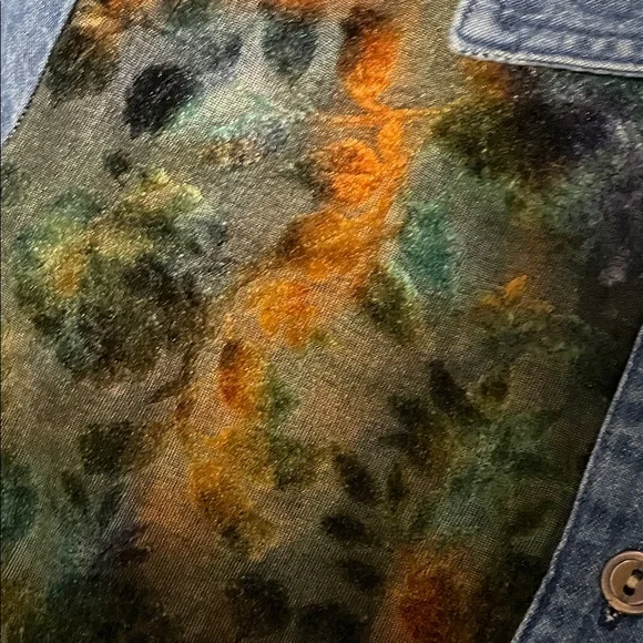 Vintage 90s Denim long sleeve Women's button front Dress- like new - Picture 3 of 10